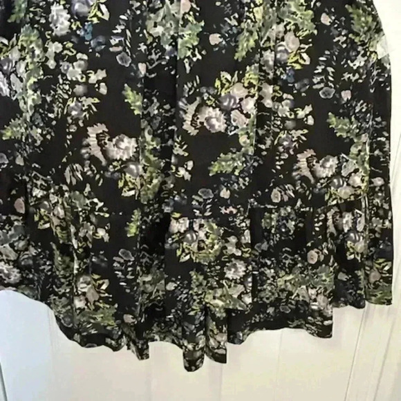 Kensie Floral Elastic  Waist High-Low Dress - Picture 12 of 12